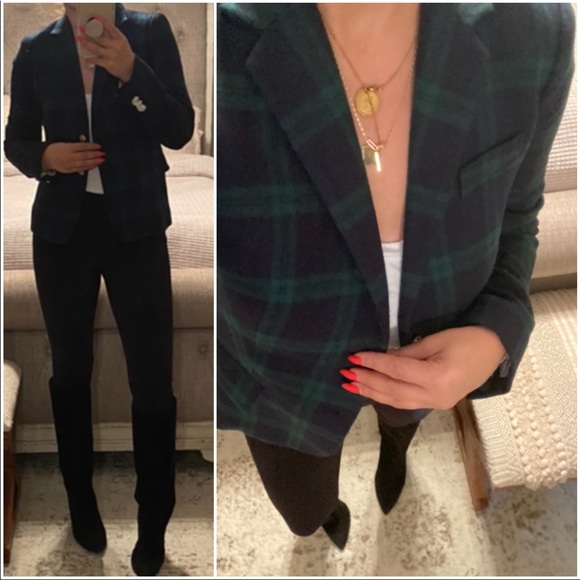 New🤍J crew Tartan schoolboy blazer - Picture 9 of 9